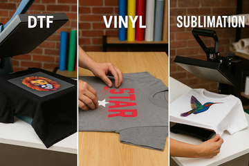 DTF vs Vinyl vs Sublimation – Shkon Li 7ssen?